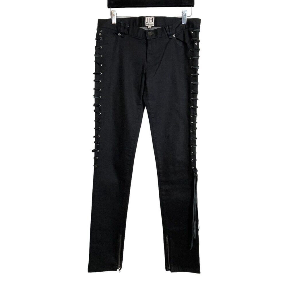 Haute Hippie Stretch Denim 29 Rock Boho Chic Festival Edgy Goth Cowgirl